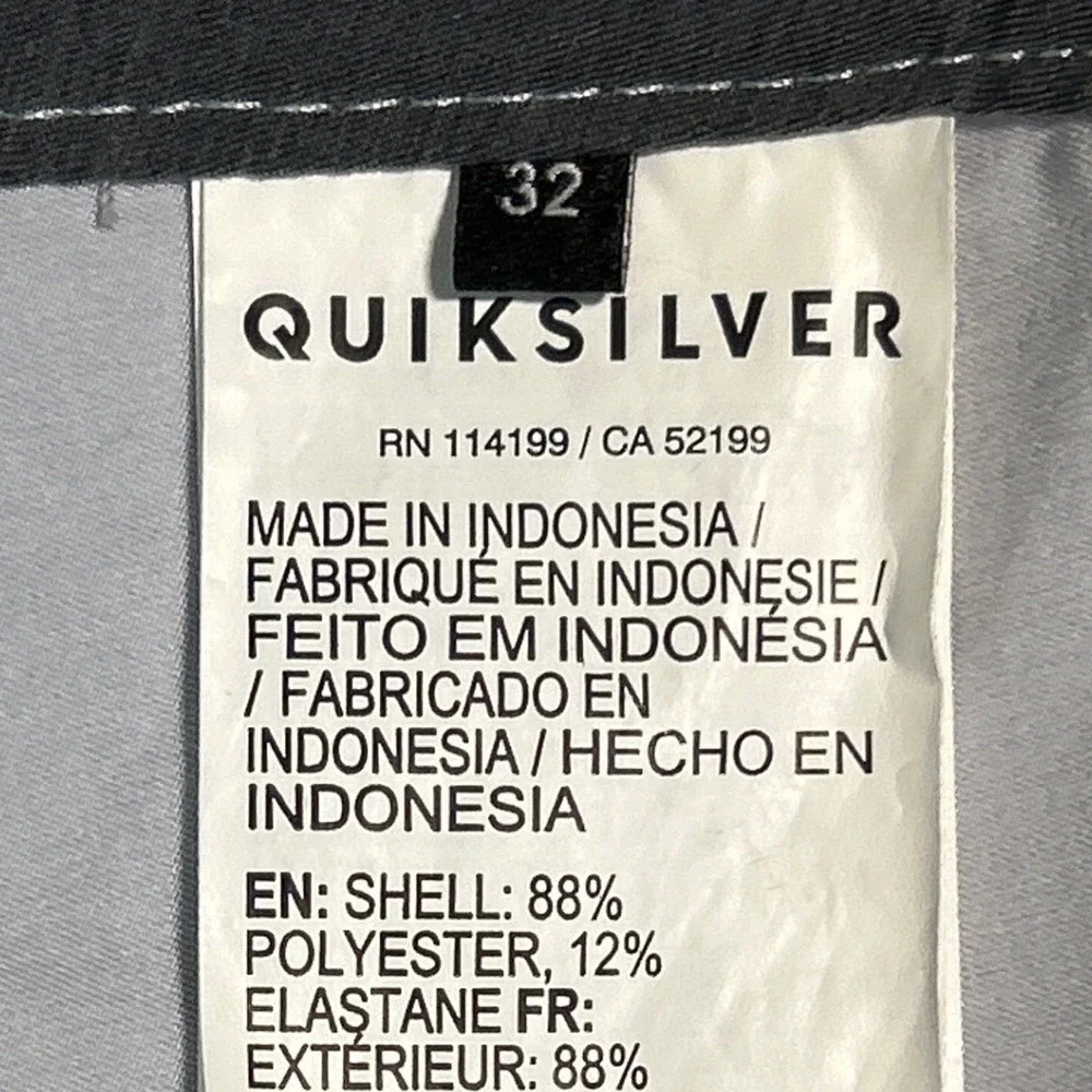 Quiksilver Highline‎ Board Shorts Swim Trunks Blue Turquoise Striped Size 32 EUC